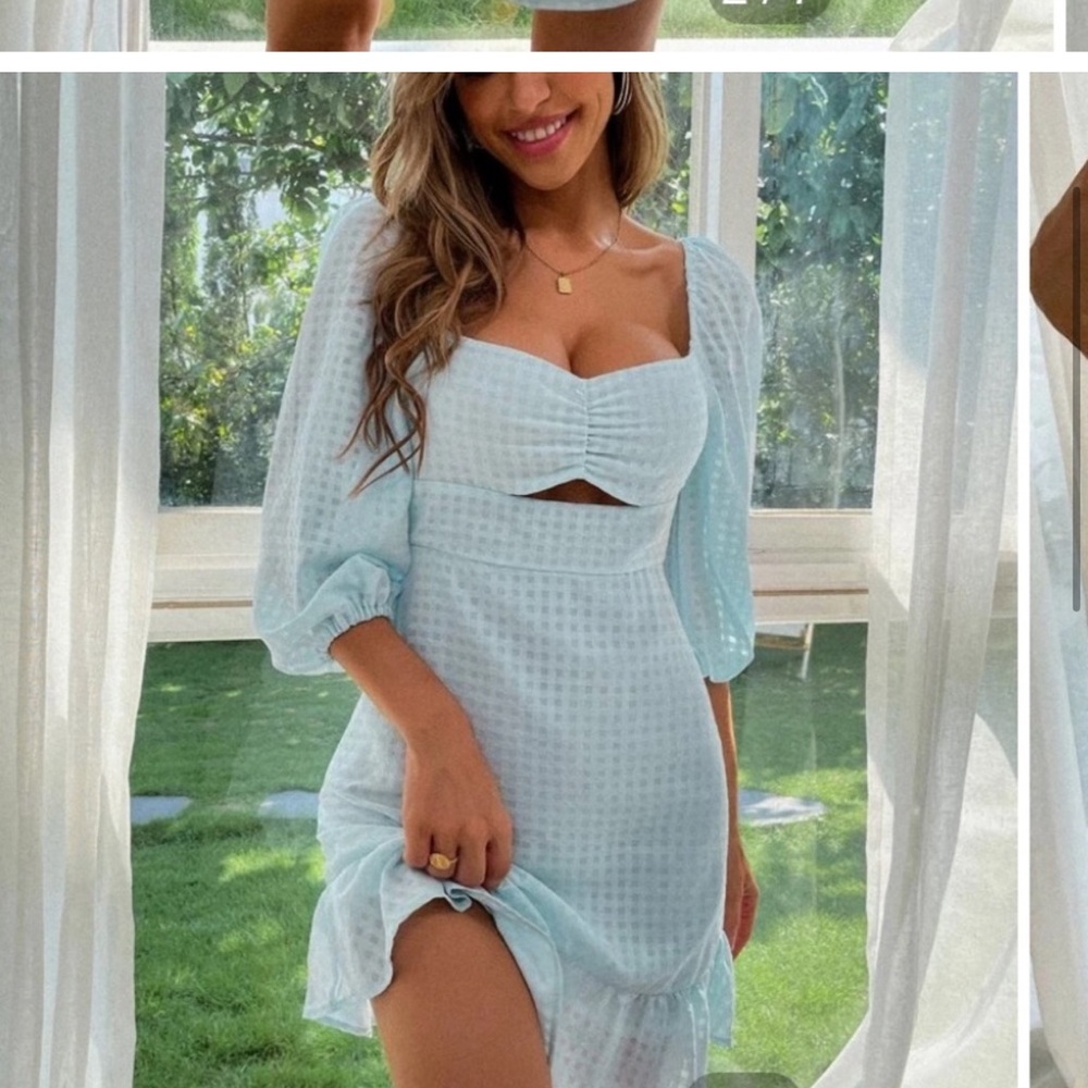 light blue dress xs
